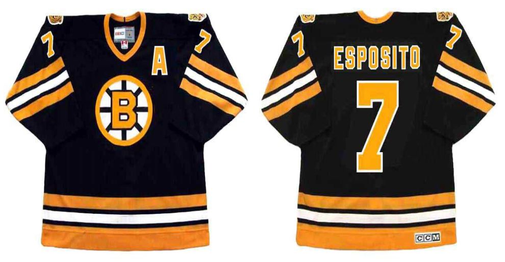 2019 Men Boston Bruins #7 Esposito Black CCM NHL jerseys2->boston bruins->NHL Jersey